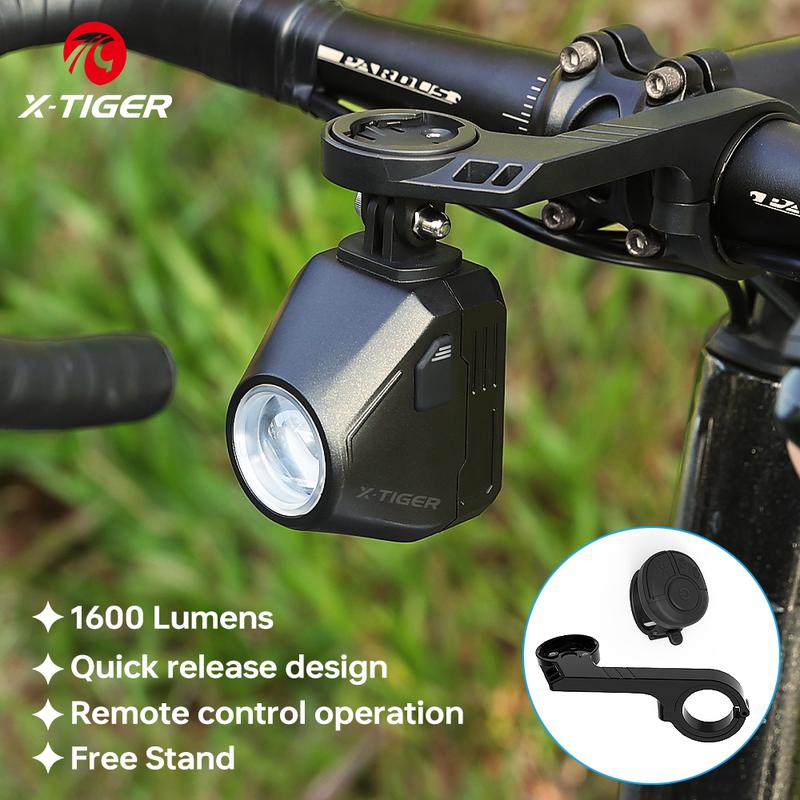 Đèn Xe Đạp, X-TIGER, 1600 Lumen, Đèn Pha Treo, Điều Khiển Từ Xa Không Dây, Chống Nước IPX66, Sạc Type-c, Thích Hợp Cho Đi Xe Đạp Đường Trường Và Leo Núi, Đèn Pha Đi Xe Đêm Gắn Xe Đạp Đạp Xe Đạp Led Sports
