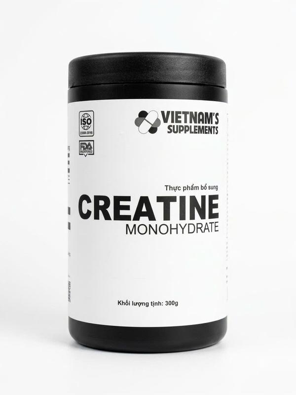 Bột Creatine Monohydrate (CHỈ CÓ HƯƠNG-STYLE KHÔNG VỊ) bổ sung creatin tăng cường sức mạnh, sức bền 300g - Vietnam's Supplements