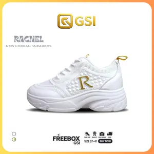 GSI Rachel sepatu wanita terbaru kekinian 2026 Sneakers Cewek Terbaru Sol Tebal Korean Look Trendy 37-41 Casual Karet Olahraga Shoes