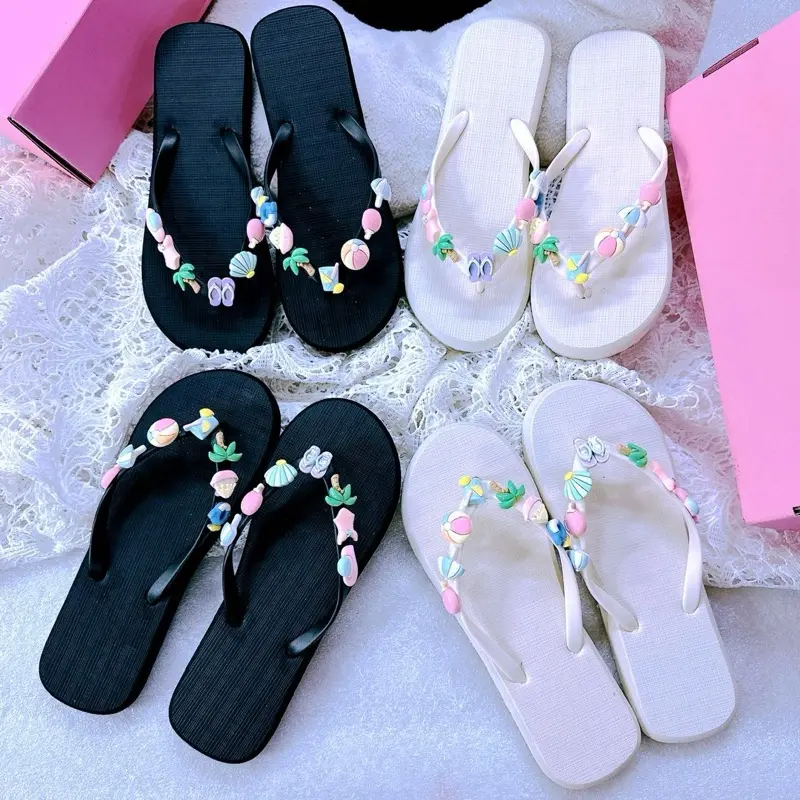 DÉP KẸP ĐI BIỂN 2025 ( Phiên bản charm đặc biệt cao cấp ) - DÉP DU LỊCH - DÉP NỮ - DéP Shoes Women - Xỏ ngón gót 2 dep kieu hot đi biển vip có đính xinhlung xinh déplê giay depsieuben tông mềm kẹp deptoong