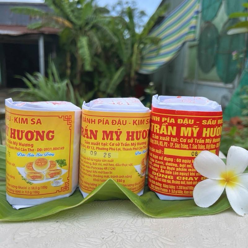 Combo bánh pía xưa gói giấy 2trứng muối tan chảy 1mứt mở hành mỗi cây 320g 3 cây chỉ 105k 2 vàng 1 đỏ