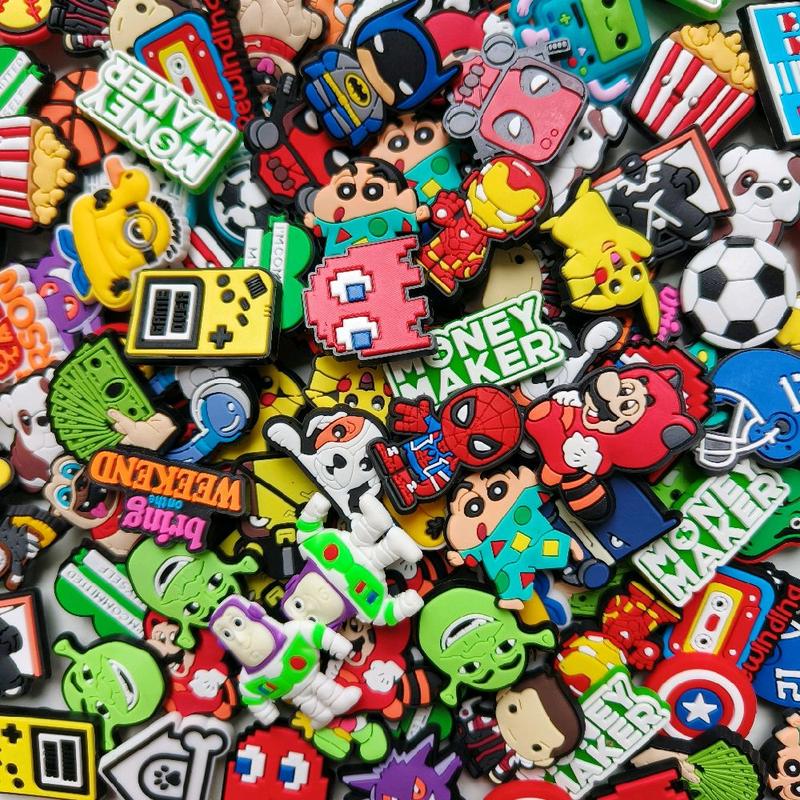 Charm gắn dép cross, Nút gắn sticker jibitz dép cross nam nữ trang trí cham dễ thương hottrend nhựa PVC champ dày dặn CROSS TREND