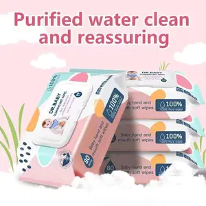 Afnansa - Tisu Basah Bayi 80s Wipes Tissue Tanpa Pewangi dan Tanpa Alkohol BPA Free 100% Air Murni untuk Tangan dan Mulut Bayi