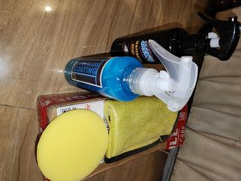 Product Review of Jacks Paket Ampuh ( Perawatan Mobil Efektif Hilangkan Jamur Kaca dan Pelindung Kaca Mobil ) All Varian 250 ML Spons dan Kain Microfiber from A** C**5 2