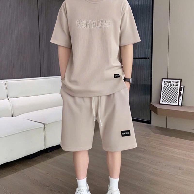 Bộ cộc Thể Thao Nam Nữ QA Dập Chữ Nổi Chất Vải Cotton Tổ Ong Mắt Lưới Nhỏ (Loại…