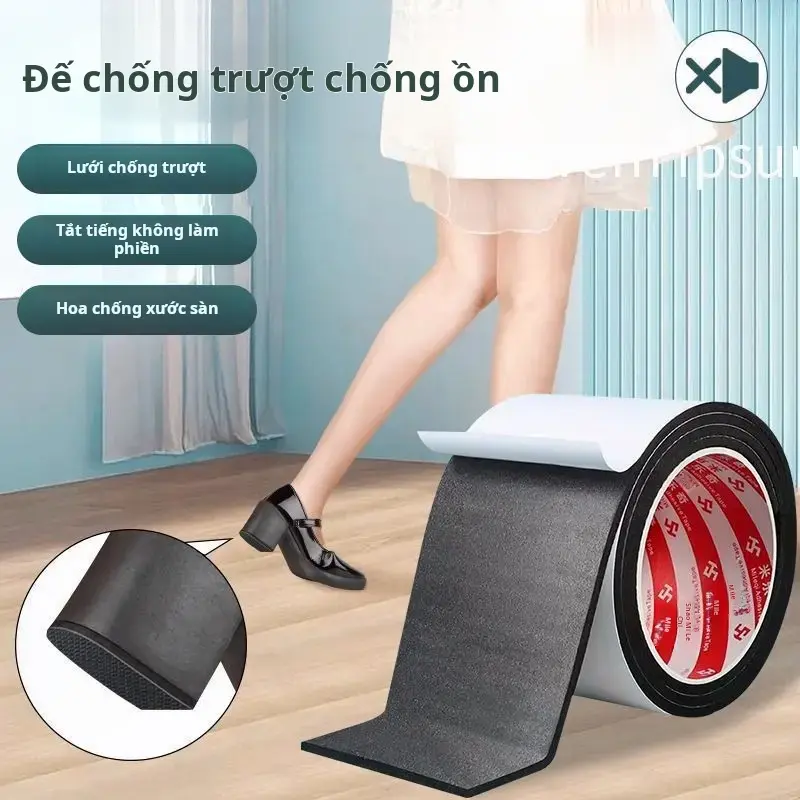 Miếng Dán Tắt Tiếng Gót Chân, Dày Và Bền, Chống Trượt, Bảo Vệ Chống Mài Mòn, Miếng Dán Băng Chống Ồn Gót Chân, Thích Hợp Cho Gót Chân, [Thanh Toán Khi Nhận Hàng] 2