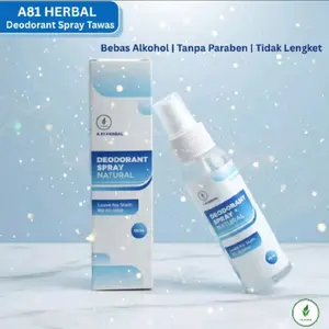 Deodoran Spray Tawas Cair A81 Herbal BPOM  Natural Deodoran Tawas Alami Menghilangkan Bau