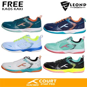 Sepatu Badminton Anak dan Dewasa Merk Hundred Court Star Pro Sepatu Bulu Tangkis Hundred Sport