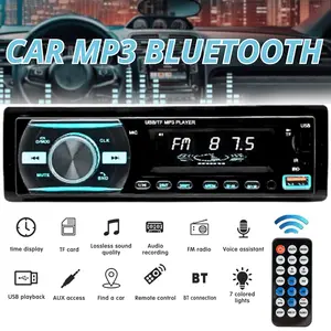 Wistrue Tape Mobil Bluetooth 5.0 Full Bass Audio MP3 Player LCD RGB Wireless 60W Dengan Remote -2219