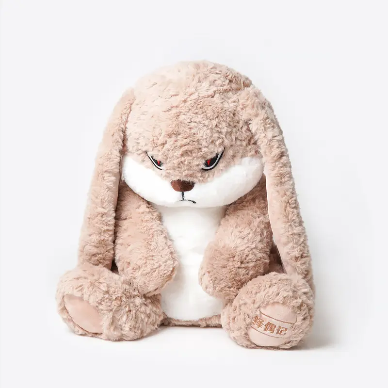 Gấu Nhồi Bông Thỏ Mặt Quạo -  Gấu Bông Thỏ Giận Dữ Đáng Yêu Mềm Mịn Cao Cấp FOXX STORE Toy Thú Bông Thú Nhồi Bông Đồ Chơi Phát Nhạc 5