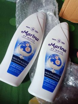 Product Review of Marina Hand Body Lotion UV White - Healthy & Glow [460 ml / 2 pcs] Exp : 09.2027 - Mencerahkan Kulit from t**a 0