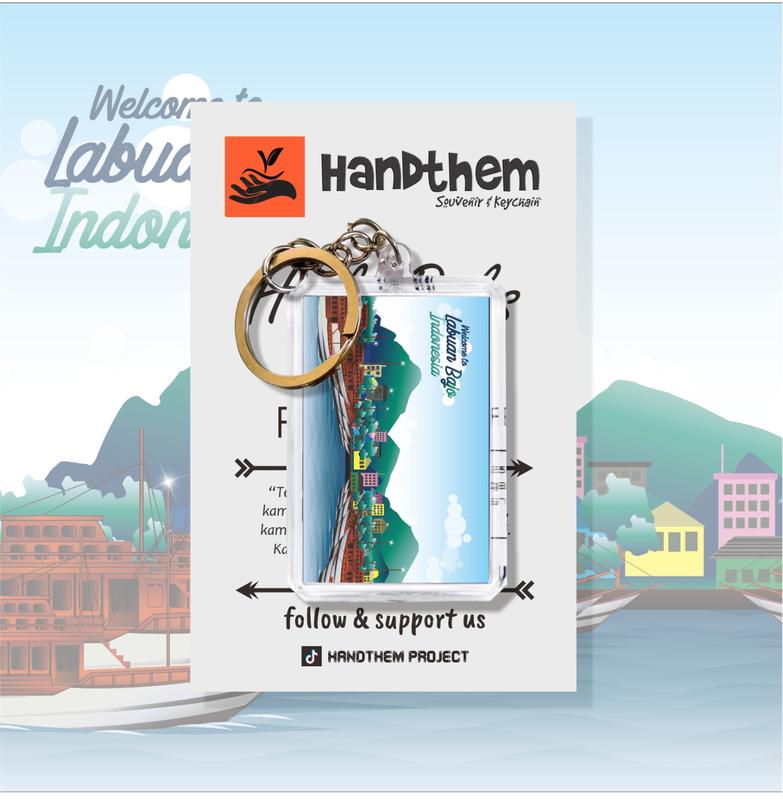 GANTUNGAN KUNCI LABUAN BAJO / Oleh-oleh Khas Labuan Bajo / 2 Sisi / PREMIUM 0