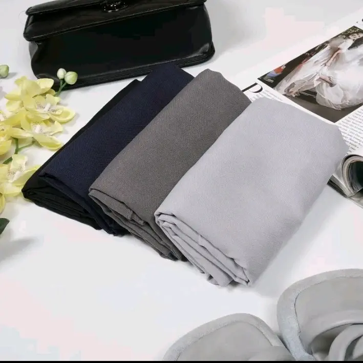 hijab paris Premium segi empat jilbab Voal krudung muslin square paket