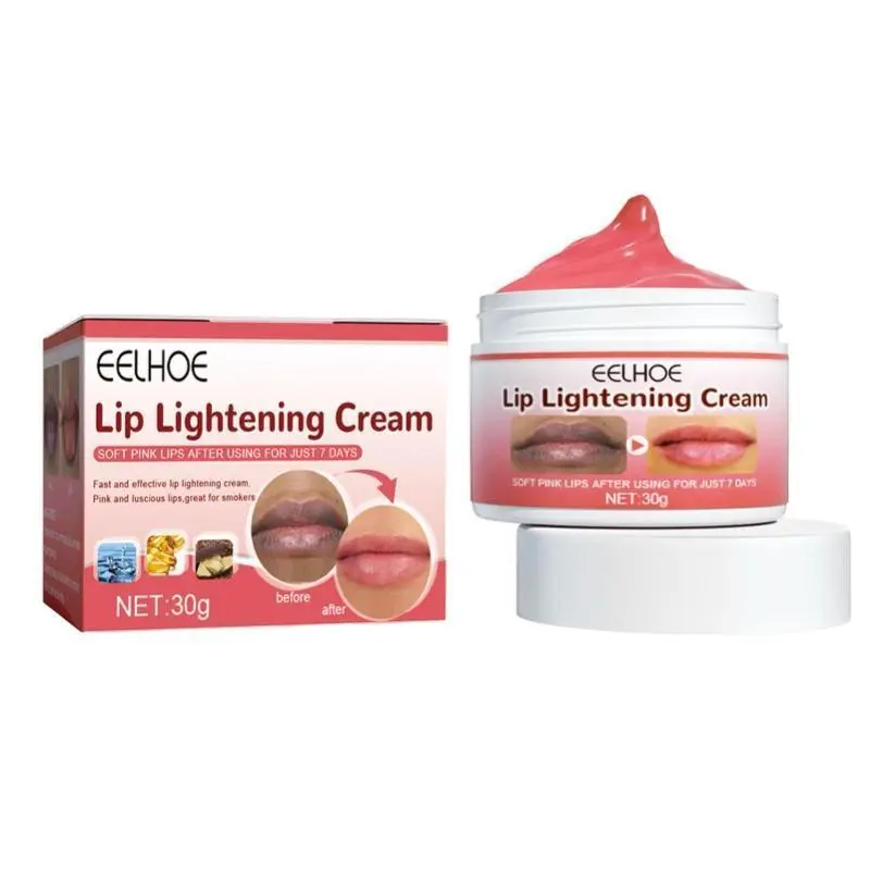 Kem Dưỡng Ẩm Môi Dưỡng Ẩm, 30g, Sản Phẩm Chăm Sóc Môi, Dành Cho Môi Thâm, Thích Hợp Cho Nam Và Nữ, Giảm Đường Viền Môi, Với Dầu Vitamin E Và Bơ Ca Cao