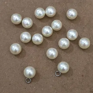 15 - 70pcs mutiara super lubang 1/2 (lubang tidak tembus)