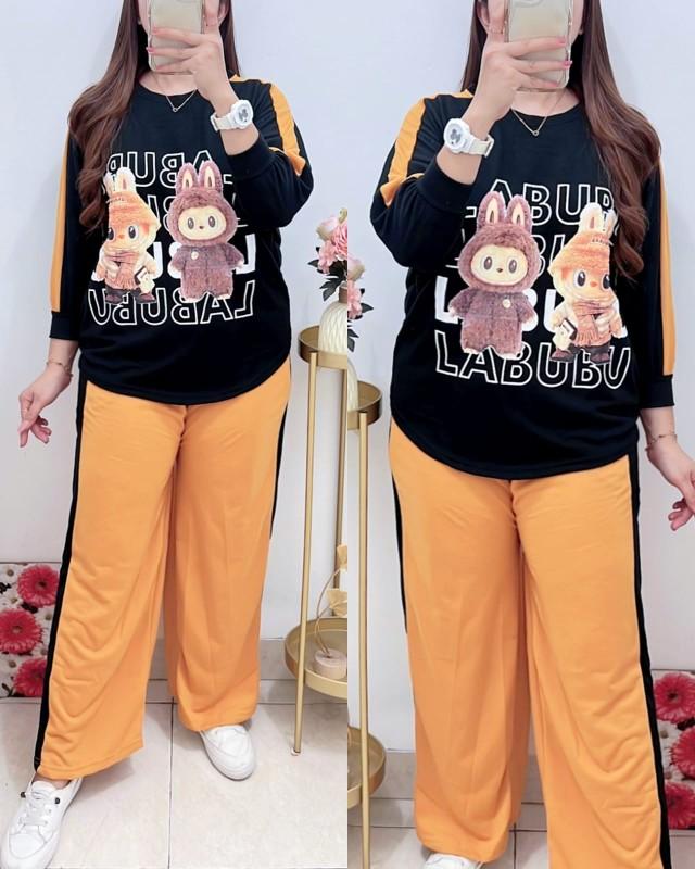 Product Introduction of 1231 SETELAN PP LIST DUA WANITA/SETELAN BAHAN BABYTERRY WANITA/ONE SET LD 120 8