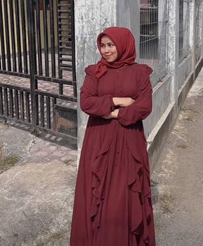 Product Review of Siera Dress Gamis Ceruty Muslim Wanita Mewah Pesta Kondangan Lebaran Cantik baju from e** 0