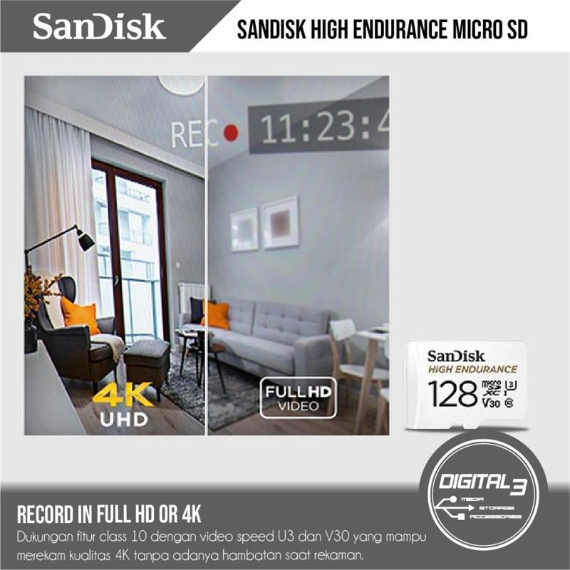 Sandisk High Endurance Micro SD Memory Card CCTV 32GB 64GB 128GB 256GB 2