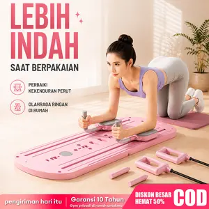 【On Time】Papan Perut Latihan Perut Aerobik 5 Ln 1 Pilates Push Up Alat Ab Wheel Alat Sit Up Gym Olahraga Fitness
