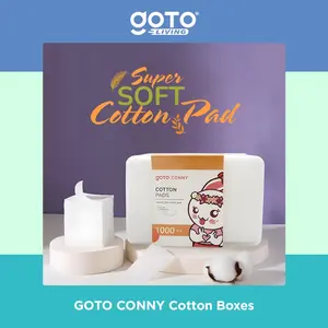 Goto [COD] Conny Kapas Wajah Tipis Facial Cotton Pembersih Make Up 1000 pcs