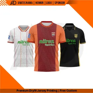 JERSEY SEPAK BOLA  REFLIKA BORNEO FC VERSI PENGGEMAR 2005-2026 GRATIS PASANG NAMA NO.PUNGGING DAN LOGO