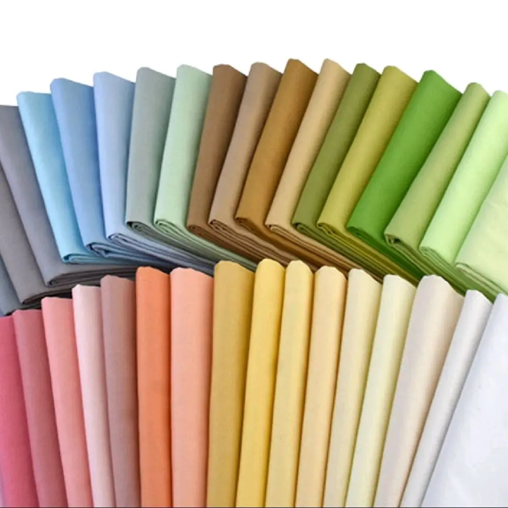 KAIN KATUN POPLIN PREMIUM 100% KATUN 40S untuk Kemeja Blus Gamis Baju Anak Daster Premium Seragam Kantor Ringan Tidak Menerawang