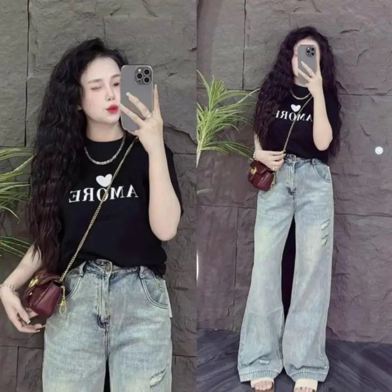 Áo thun cotton baby tee . Áo thun cotton nữ hot. Áo phông nữ hot 2025