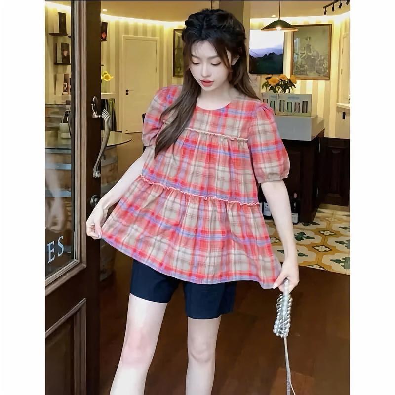 Set bộ Áo + Quần Bầu dáng babydoll chất đũi mát, quần có chun chỉnh sịn sò free size 45-70kg