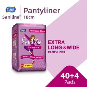 Sensi Saniline Pantyliner Wanita 40+2 Extra Long & Wide 15 cm High Absorbency Anti Bocor Lembut & Tetap Kering Free Ongkir Seluruh Indonesia