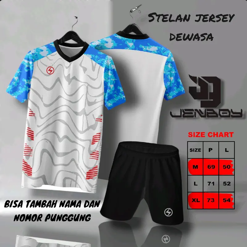 stelan jersey printing jersey futsal voli badminton ukuran dewasa bisa custom sablon Sport 2