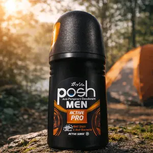 Posh Men Deodoran Anti-Perspirant Active Pro 48 Jam Anti Noda & Anti Bakteri untuk Pria