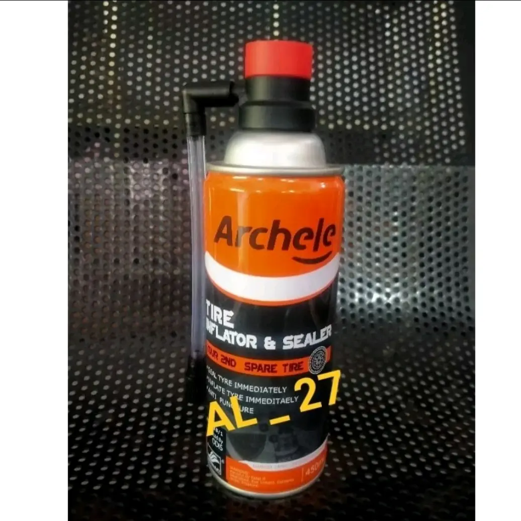Cairan Ban Tubles Anti Bocor Premium Fibshield Archele 450ml - Cocok untuk Semua Jenis Ban Mobil, Tidak Merusak Velg - Solusi Darurat Ban Bocor dalam 3 Menit - Jaminan Perjalanan Aman - Produk Ramah Lingkungan