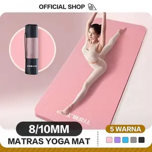 TRAILTOP Yoga Mat NBR Matras Premium 8/10mm  Premium Anti Slip Matras Olahraga Yoga Mat Karpet Olahraga Workout Anti Slip Tebal Premium Matras Olahraga Sport & Pilates
