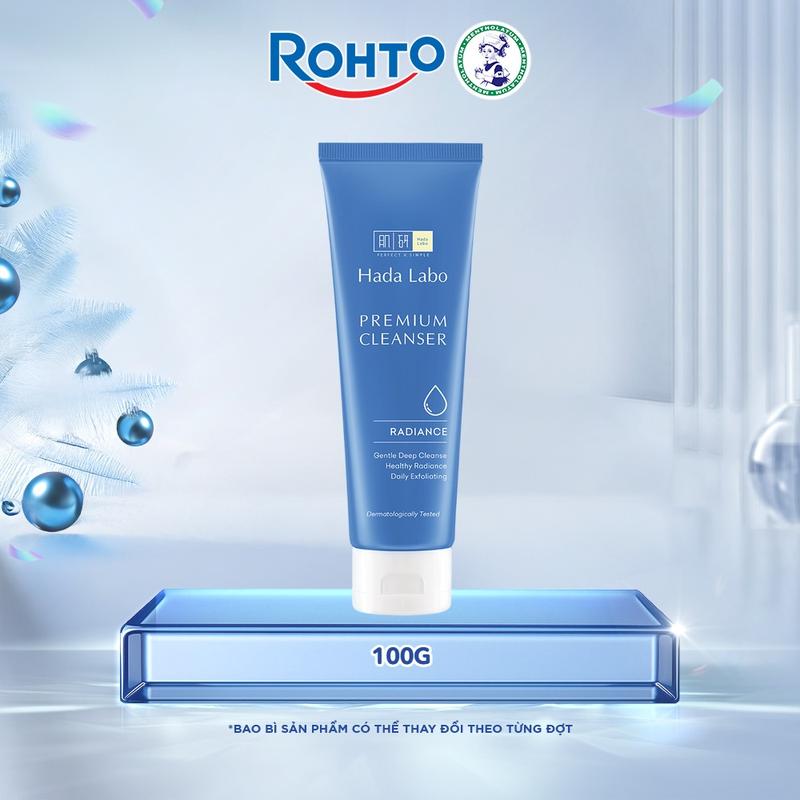  Sữa rửa mặt dưỡng trắng cao cấp Hada Labo Premium Cleanser Radiance 100g 