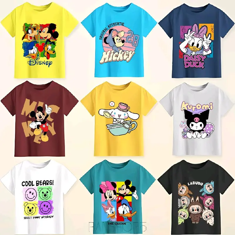 Paket Hemat 100Rb Dapat Pcs Kaos Anak Perempuan Usia 1-7 Tahun Random Motif Fashion Anak perempuan Katun 1