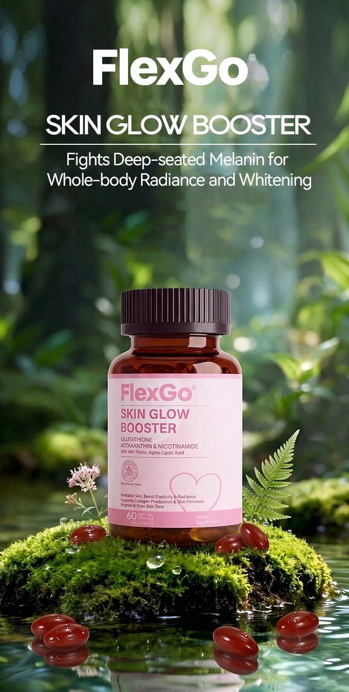 FlexGo Skin Glow Booster Astaxanthin Glutathione Complex – Multivitamin for Skin Health & Radiance
