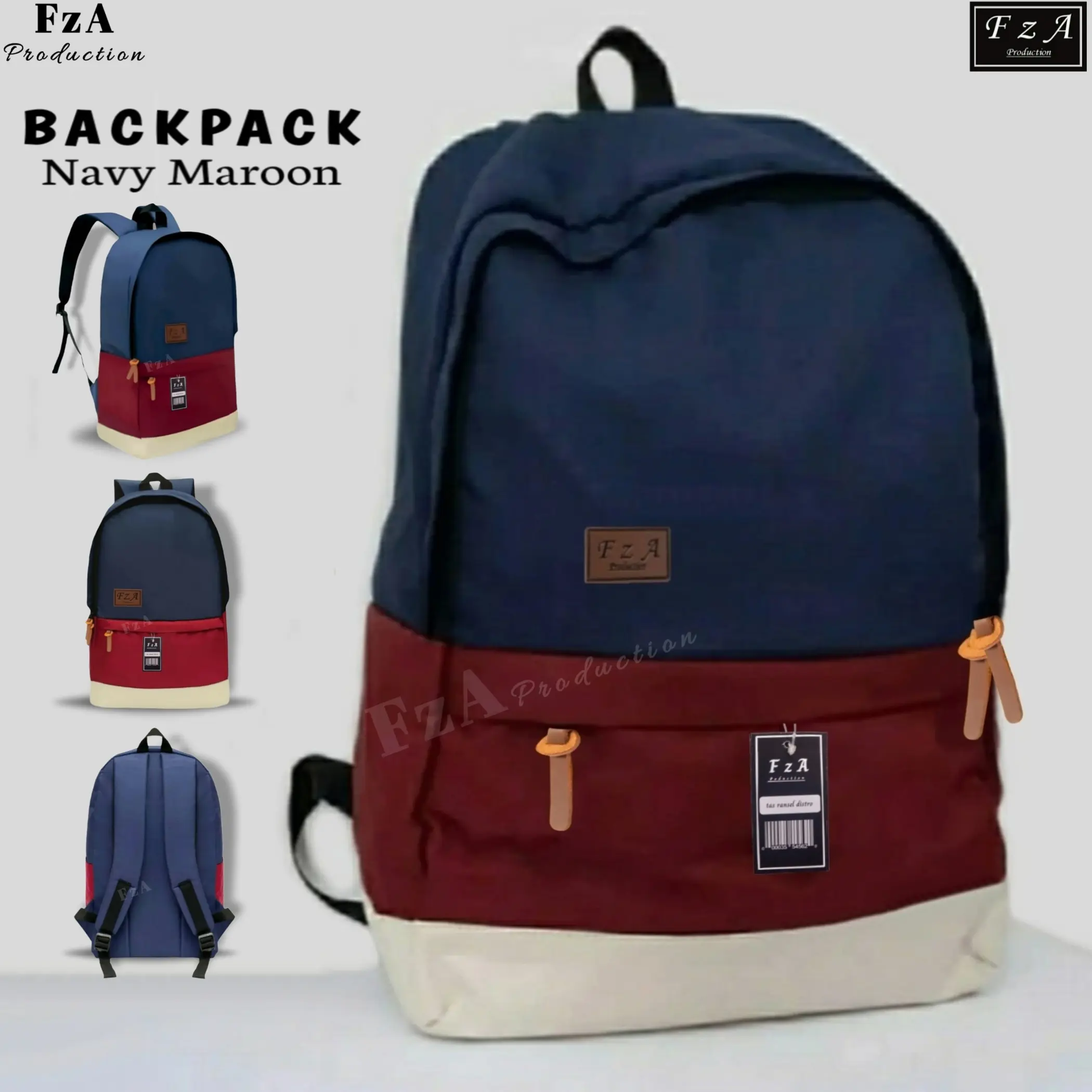 FzA Official  - Tas Ransel Distro Original Casual pria Wanita / Tas Backpack Sekolah Distro Original