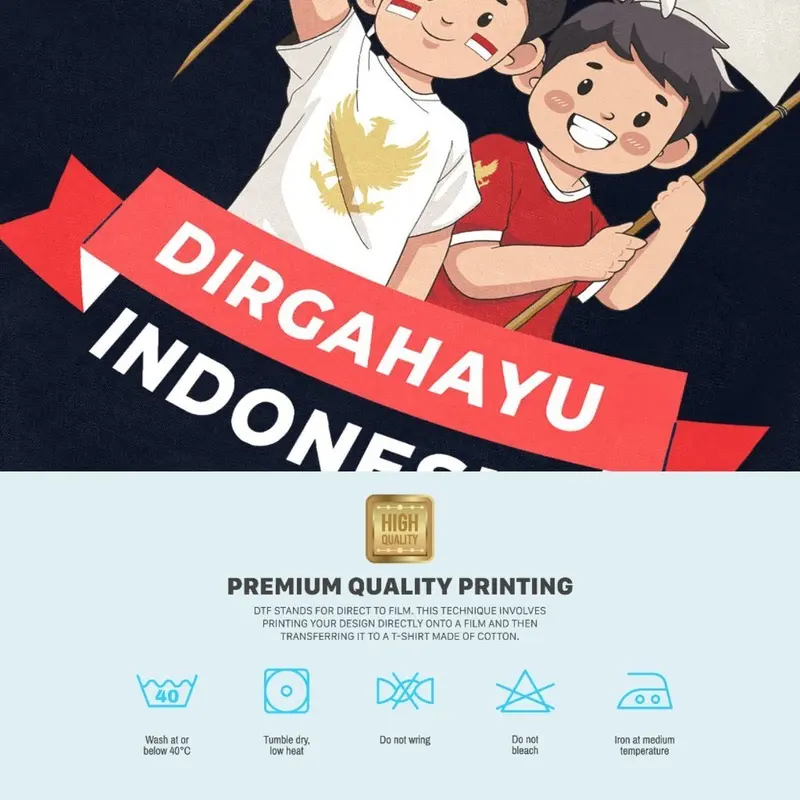 Naked & Free Baju Kaos Kemerdekaan Bayi Anak Remaja Dewasa Generasi Pancasila Series Bahan Katun 30s 6