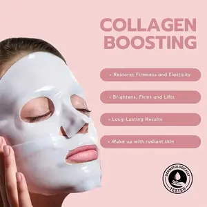 【Kulit Glowing 4jam】tMasker Kolagen Korea/Masker Bio-Collagen/Pemutih Wajah/Pelembab Intensif/Anti Kerut