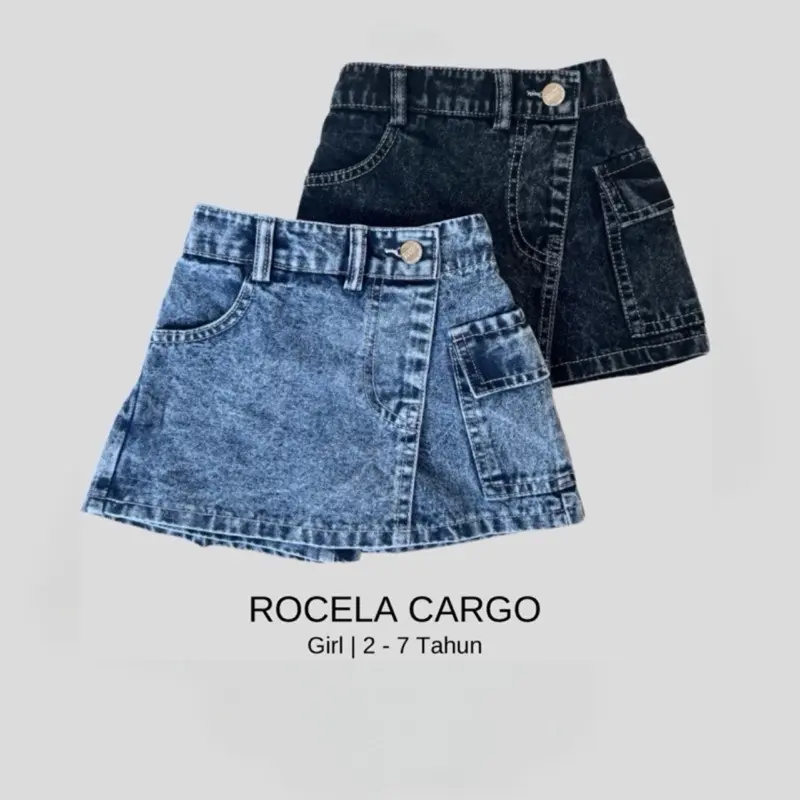 ROKCELANA CARGO JEANS ANAK PEREMPUAN USIA 1-7 TAHUN