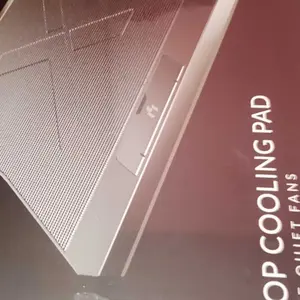 Stand & Cooling Pad Laptop ErgoStand - 6 Kipas LED, Tinggi Fleksibel untuk 9-17 Inci, 4+1 USB, Material Besi Premium
