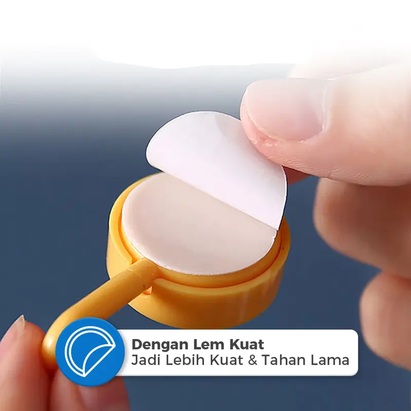 Hook Macaron Bulat Gantungan Dinding Bulat Polos Gantungan Kunci Baju Kuat Serbaguna 3