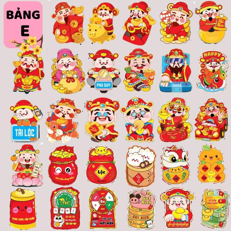 Bao Lì Xì Tết 2026 Lì Xì Chibi BẢNG E Phản Quang Ngựa Hottrend 2026 Bính Ngọ Chất Đẹp