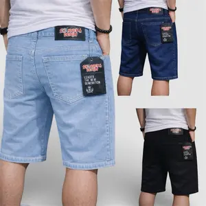 Celana jeans pendek standar reguler pria dewasa super jumbo 27-44