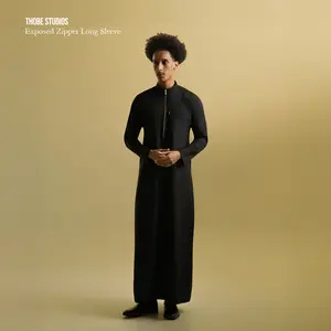 [THOBE LITE SERIES V1 – Expossed Zipper Long Sleeve] Thobe Studios / Thobe Pria – Premium Fabric