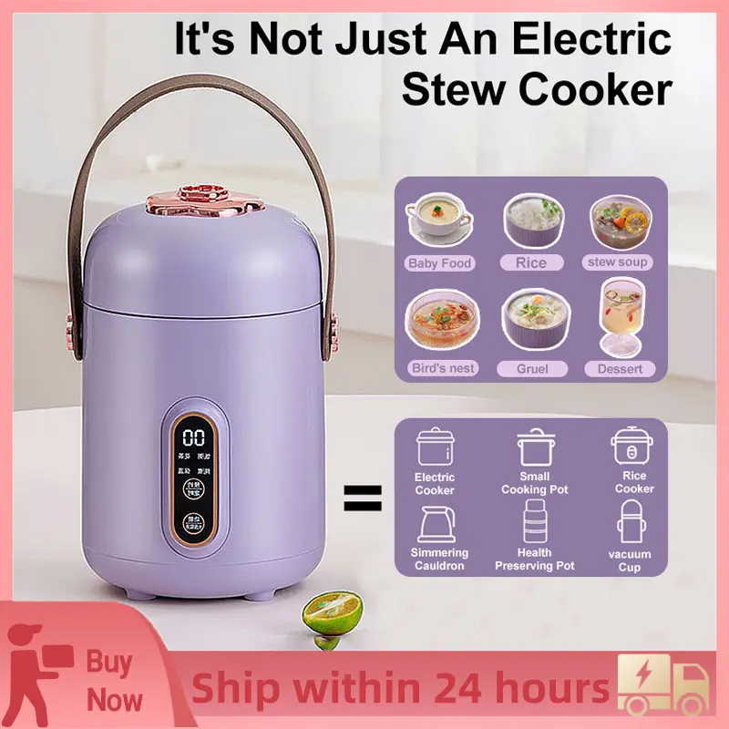 【SG Stock】8-in-1 multi electric cooker pot portable cooker high volume automatic travel cooker portable electric