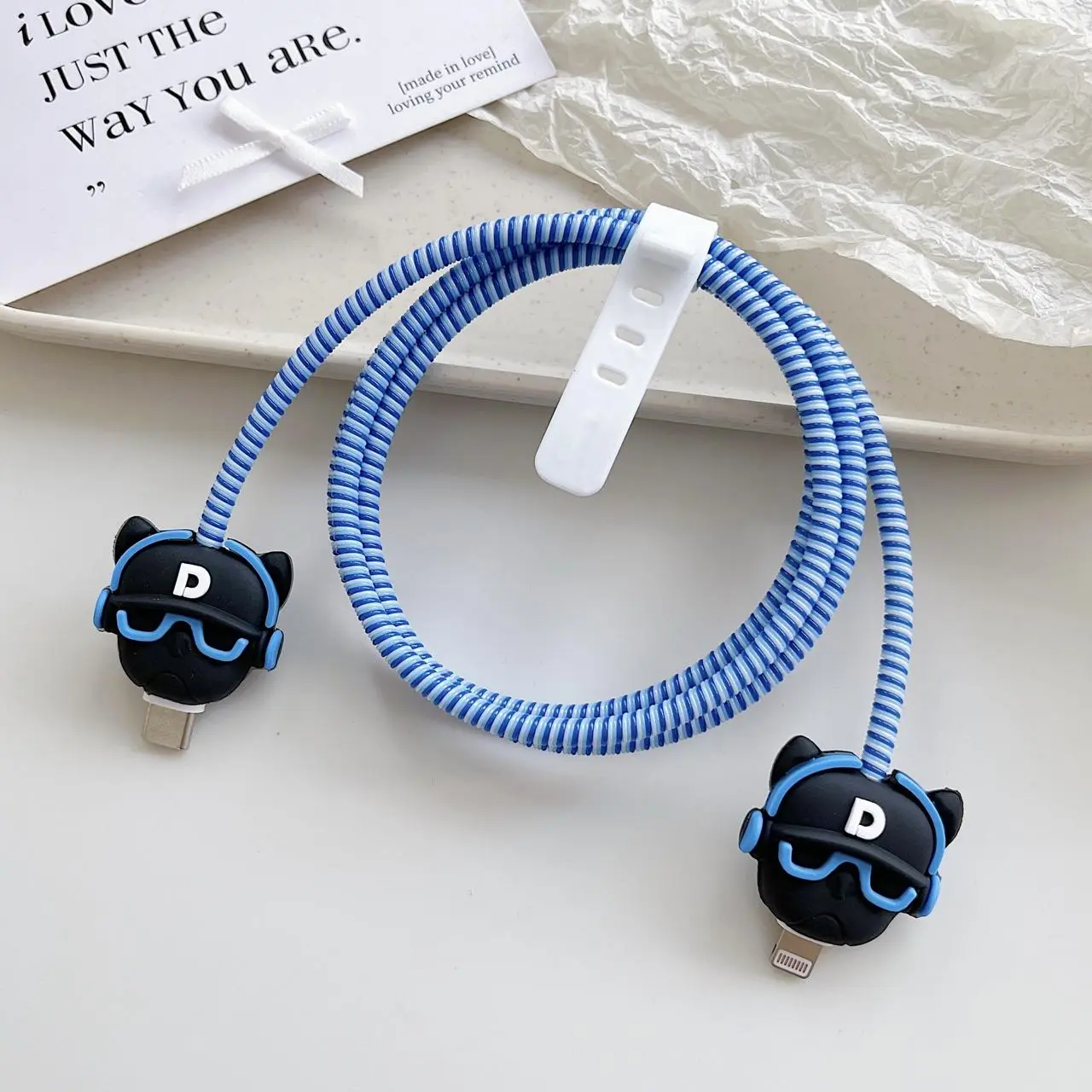 CABLE BLUE BLACK DOG