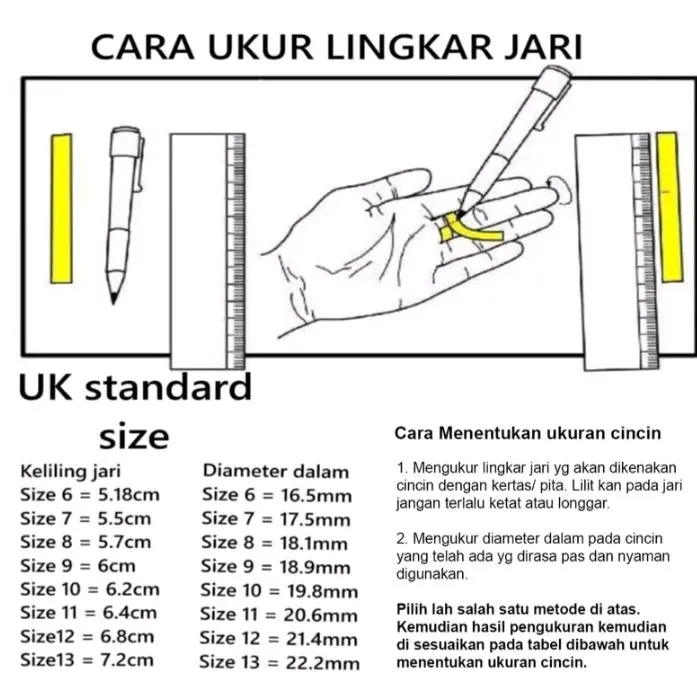 cincin titanium asli anti luntur Perempuan Rings 1