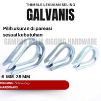 Jual Cable thimble penekuk tali seling 6 mm - 38 mm Alat penjaga bentuk ...