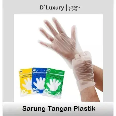 Sarung Tangan Plastik Steril / Disposable Gloves Transparan